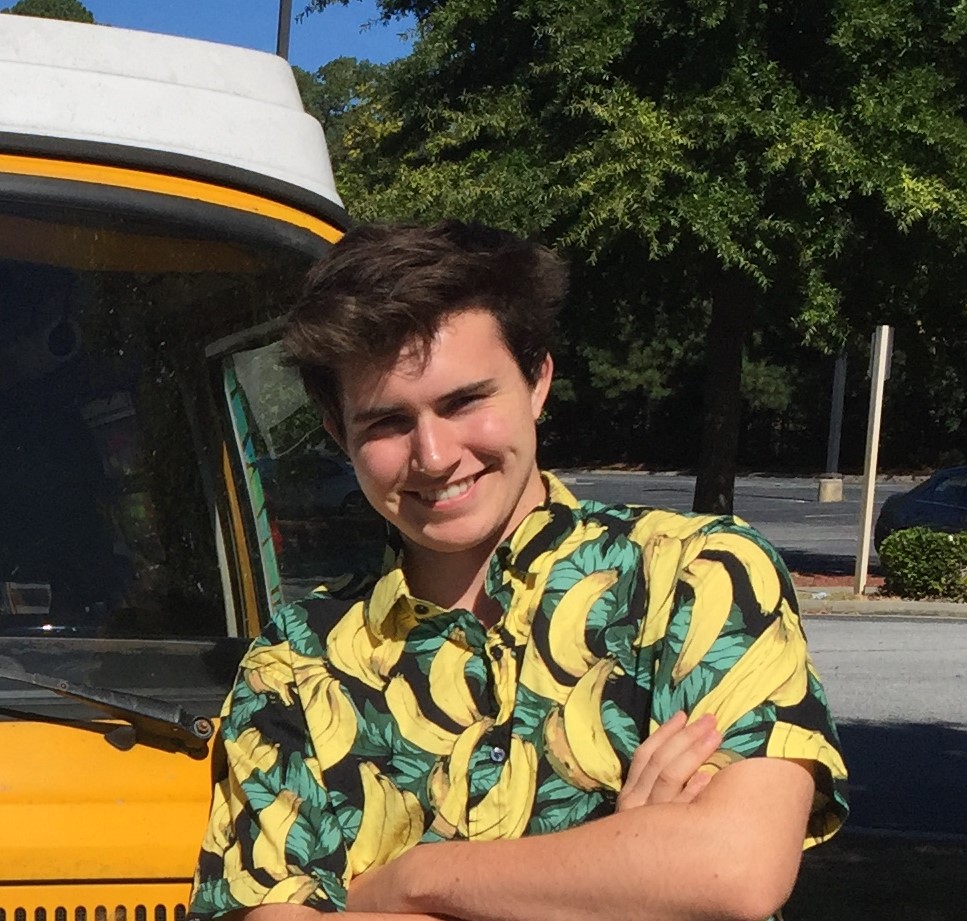 me in one of my banana themed shirts